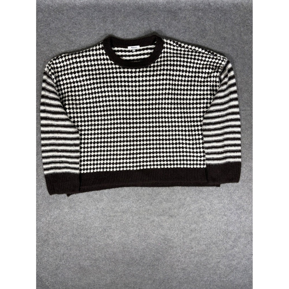 Madewell Womens 3X Alpaca Blend Mixed Pattern Sweater